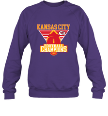 Kansas City Old School Football _ The City Of Champions LIV Crewneck Sweatshirt Crewneck Sweatshirt - FordPhuMy