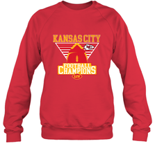 Kansas City Old School Football _ The City Of Champions LIV Crewneck Sweatshirt Crewneck Sweatshirt - FordPhuMy