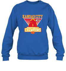 Kansas City Old School Football _ The City Of Champions LIV Crewneck Sweatshirt Crewneck Sweatshirt - FordPhuMy