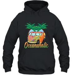 Retro Surfer Love Surfing Beach Party Tropical Vacay Hooded Sweatshirt
