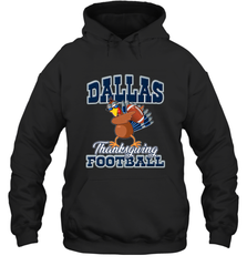 Dallas Thanksgiving Day Funny Turkey Playing Texas Football Premium T Shirt Hooded Sweatshirt Hooded Sweatshirt - FordPhuMy