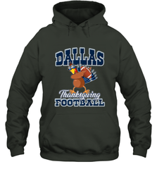 Dallas Thanksgiving Day Funny Turkey Playing Texas Football Premium T Shirt Hooded Sweatshirt Hooded Sweatshirt - FordPhuMy