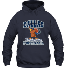 Dallas Thanksgiving Day Funny Turkey Playing Texas Football Premium T Shirt Hooded Sweatshirt Hooded Sweatshirt - FordPhuMy