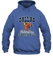 Dallas Thanksgiving Day Funny Turkey Playing Texas Football Premium T Shirt Hooded Sweatshirt Hooded Sweatshirt - FordPhuMy