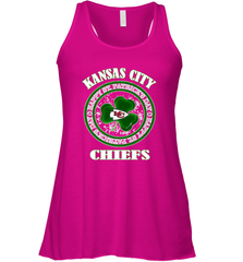 NFL Kansas City Chiefs Logo Happy St Patrick's Day Women's Racerback Tank Women's Racerback Tank - FordPhuMy