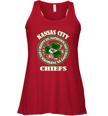 NFL Kansas City Chiefs Logo Happy St Patrick's Day Women's Racerback Tank Women's Racerback Tank - FordPhuMy