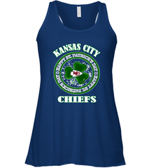 NFL Kansas City Chiefs Logo Happy St Patrick's Day Women's Racerback Tank Women's Racerback Tank - FordPhuMy