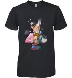 Disney Mulan Anime Half Girl Half Warrior Men's Premium T-Shirt