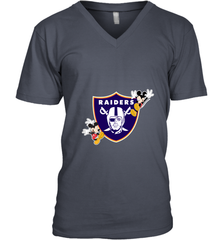Nfl Oakland Raiders Champion Mickey Mouse Men's V-Neck Men's V-Neck - FordPhuMy