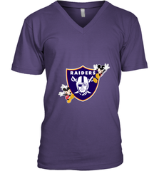 Nfl Oakland Raiders Champion Mickey Mouse Men's V-Neck Men's V-Neck - FordPhuMy