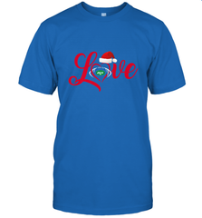 NFL New York Jets Logo Christmas Santa Hat Love Heart Football Team Men's T-Shirt Men's T-Shirt - FordPhuMy