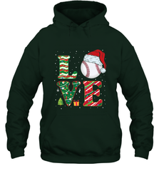 Funny Kid Boys Love Baseball Christmas Ball Santa Hat Gift Hooded Sweatshirt Hooded Sweatshirt - FordPhuMy