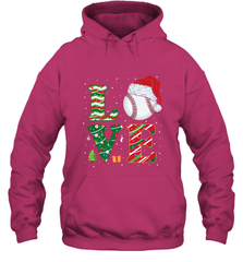 Funny Kid Boys Love Baseball Christmas Ball Santa Hat Gift Hooded Sweatshirt Hooded Sweatshirt - FordPhuMy