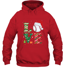 Funny Kid Boys Love Baseball Christmas Ball Santa Hat Gift Hooded Sweatshirt Hooded Sweatshirt - FordPhuMy