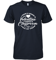 Valentine's Day Teacher School classroom Art Heart Lover Men's Premium T-Shirt Men's Premium T-Shirt - FordPhuMy