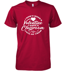 Valentine's Day Teacher School classroom Art Heart Lover Men's Premium T-Shirt Men's Premium T-Shirt - FordPhuMy