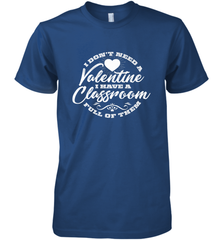 Valentine's Day Teacher School classroom Art Heart Lover Men's Premium T-Shirt Men's Premium T-Shirt - FordPhuMy