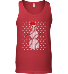UGLY CHRISTMAS Baseball Snowman Holiday Santa Funny Men Gift Men's Tank Top Men's Tank Top - FordPhuMy