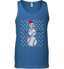 UGLY CHRISTMAS Baseball Snowman Holiday Santa Funny Men Gift Men's Tank Top Men's Tank Top - FordPhuMy