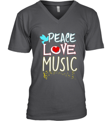 Peace Love Music Hippie Hipster Festival Men's V-Neck Men's V-Neck - FordPhuMy