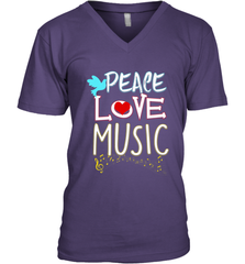 Peace Love Music Hippie Hipster Festival Men's V-Neck Men's V-Neck - FordPhuMy