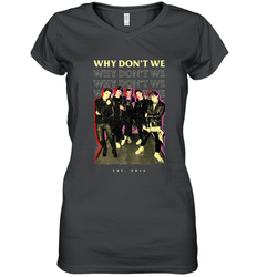 Why Don't We Vintage Rockers Women's V-Neck T-Shirt