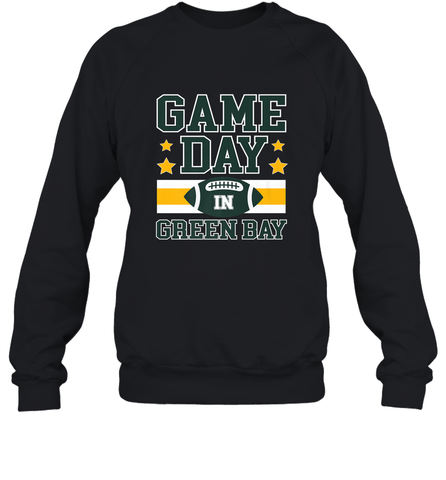 NFL Green Bay WI. Game Day Football Home Team Crewneck Sweatshirt Crewneck Sweatshirt / Black / S Crewneck Sweatshirt - FordPhuMy
