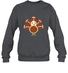 Funny Football Turkey Fall Thanksgiving Football Crewneck Sweatshirt Crewneck Sweatshirt - FordPhuMy