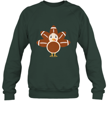 Funny Football Turkey Fall Thanksgiving Football Crewneck Sweatshirt Crewneck Sweatshirt - FordPhuMy