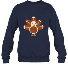 Funny Football Turkey Fall Thanksgiving Football Crewneck Sweatshirt Crewneck Sweatshirt - FordPhuMy