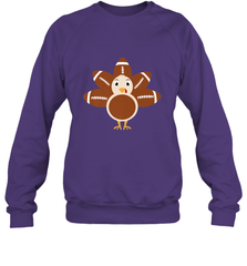 Funny Football Turkey Fall Thanksgiving Football Crewneck Sweatshirt Crewneck Sweatshirt - FordPhuMy