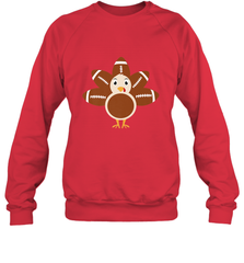 Funny Football Turkey Fall Thanksgiving Football Crewneck Sweatshirt Crewneck Sweatshirt - FordPhuMy