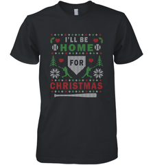 Premium Baseball Ugly Christmas Sweater Pattern Men's Premium T-Shirt Men's Premium T-Shirt - FordPhuMy