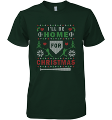 Premium Baseball Ugly Christmas Sweater Pattern Men's Premium T-Shirt Men's Premium T-Shirt - FordPhuMy