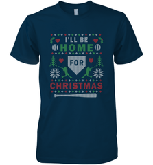 Premium Baseball Ugly Christmas Sweater Pattern Men's Premium T-Shirt Men's Premium T-Shirt - FordPhuMy