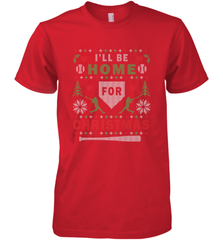 Premium Baseball Ugly Christmas Sweater Pattern Men's Premium T-Shirt Men's Premium T-Shirt - FordPhuMy