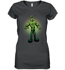 Disney Goofy Frankenstein Halloween Costume Women's V-Neck T-Shirt Women's V-Neck T-Shirt - FordPhuMy