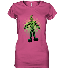 Disney Goofy Frankenstein Halloween Costume Women's V-Neck T-Shirt Women's V-Neck T-Shirt - FordPhuMy