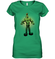 Disney Goofy Frankenstein Halloween Costume Women's V-Neck T-Shirt Women's V-Neck T-Shirt - FordPhuMy