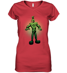 Disney Goofy Frankenstein Halloween Costume Women's V-Neck T-Shirt Women's V-Neck T-Shirt - FordPhuMy