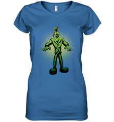 Disney Goofy Frankenstein Halloween Costume Women's V-Neck T-Shirt Women's V-Neck T-Shirt - FordPhuMy