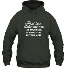 Real love funny quotes for valentine Hooded Sweatshirt Hooded Sweatshirt - FordPhuMy
