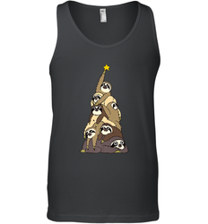 Merry Christmas Merry Slothmas Sloth Christmas Tree Xmas Men's Tank Top