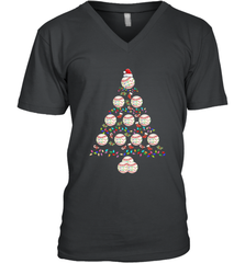 Baseball Balls Christmas Tree lights Xmas Gift Holiday Men's V-Neck Men's V-Neck - FordPhuMy