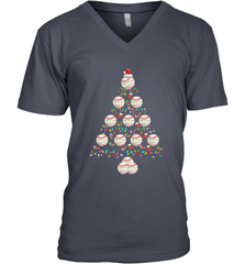 Baseball Balls Christmas Tree lights Xmas Gift Holiday Men's V-Neck Men's V-Neck - FordPhuMy