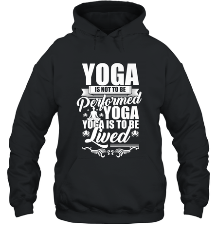Yoga is More Than Yoga It's a Lifestyle Hooded Sweatshirt Hooded Sweatshirt / Black / S Hooded Sweatshirt - FordPhuMy