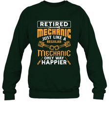 Retired Mechanic Just Like A Regular Only Way Happier Crewneck Sweatshirt Crewneck Sweatshirt - FordPhuMy
