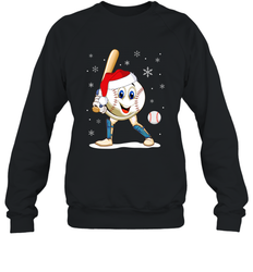 Christmas Baseball Santa Xmas Gift Lover Crewneck Sweatshirt