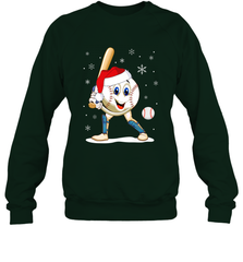 Christmas Baseball Santa Xmas Gift Lover Crewneck Sweatshirt Crewneck Sweatshirt - FordPhuMy