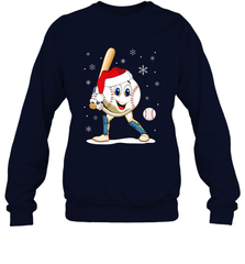 Christmas Baseball Santa Xmas Gift Lover Crewneck Sweatshirt Crewneck Sweatshirt - FordPhuMy